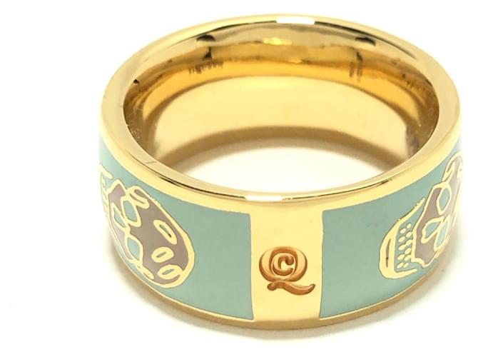 Alexander McQueen Ring Dourado Metal  ref.409751