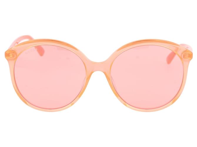 Runde/Ovale Sonnenbrille von Gucci Orange  ref.358727