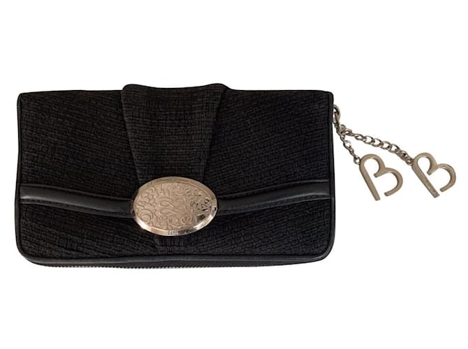 Brigitte Bardot Lancel BB Wallet Black Cotton  ref.409230