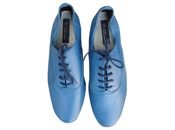 Isabel Marant Etoile Isabel Marant flache Oxford-Schuhgröße 35 Hellblau