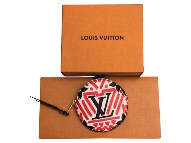 Porte monnaie rond Louis Vuitton Crafty Toile Beige  ref.409248