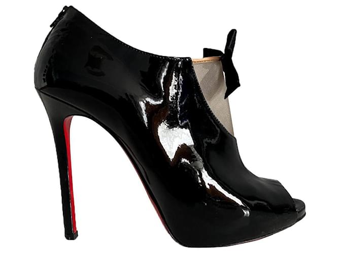 Christian Louboutin  heels. Black Leather  ref.409337