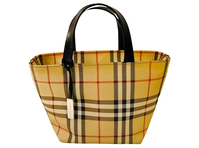 Burberry Handbags Beige Cloth  ref.409338