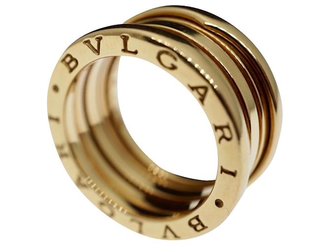 Bulgari Bvlgari B.Cero1 3-banda 18k Tamaño del anillo de la banda de oro amarillo 55 Herrajes de oro dorado Gold hardware  ref.409661