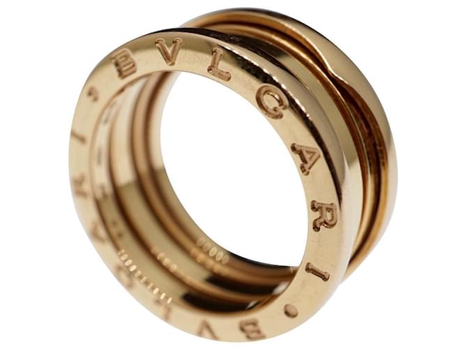 Bulgari Bulgari B.Zero1 18k Rose Gold 3 Dimensione anello a fascia 54 Hardware in oro dorato Gold hardware Oro rosa  ref.409697