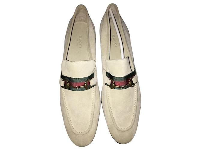 Gucci Church´s Loafers Cream Deerskin  ref.410024