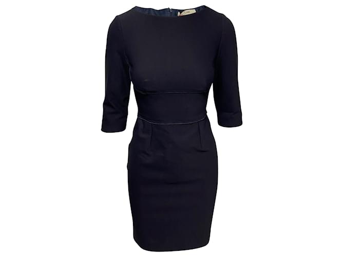 black cotton work dress