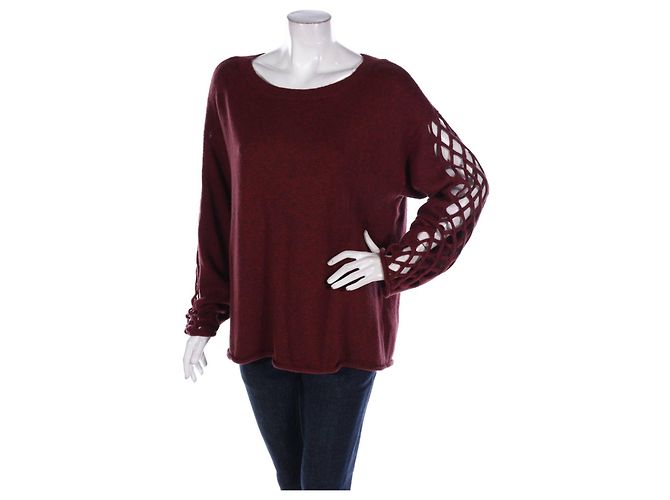 Suéter borgonha Vince Camuto XL Bordeaux