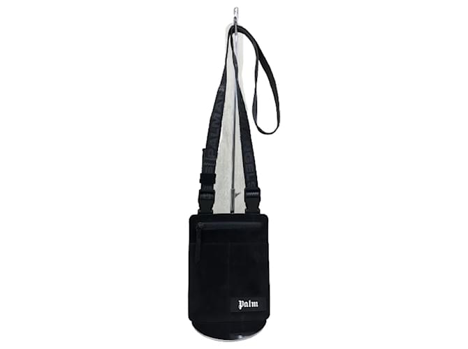[Used] Palm Angels ◆ Shoulder bag / leather / leather / logo / black / black / plain  ref.410432