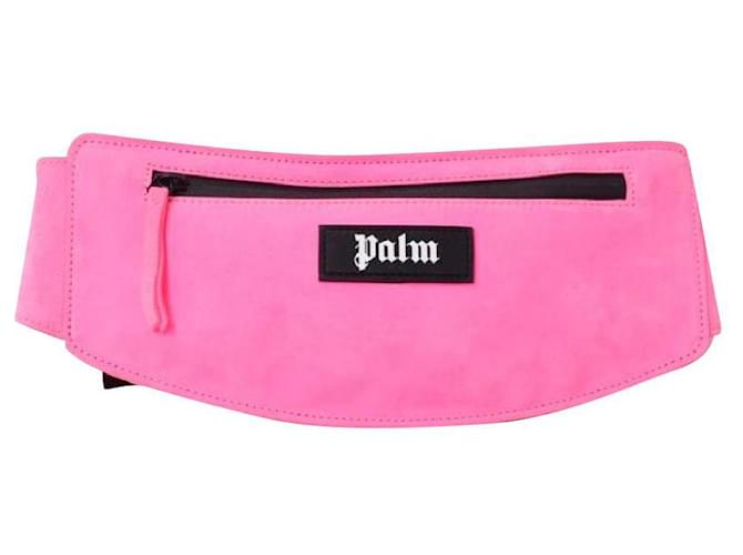 [Used] Palm Angels Body Bag / Waist Pouch Year-round Palm Angels Suede Leather Body Bag ONE SIZE Pink  ref.410435