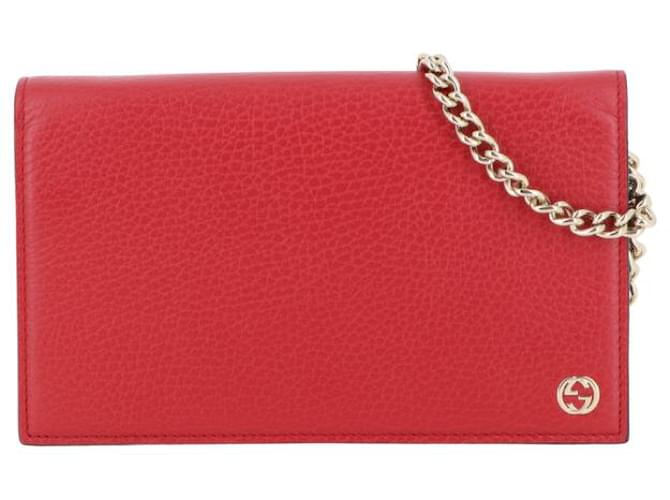 Gucci - Roja Cuero  ref.410612