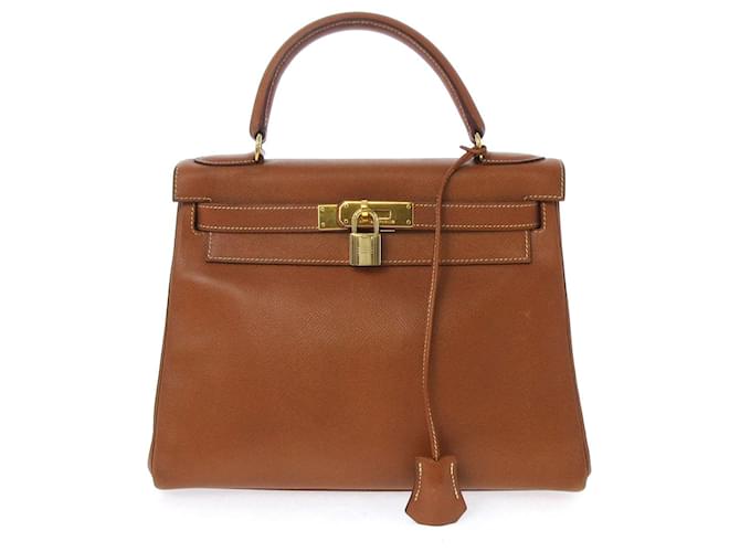 Hermès hermes kelly Brown Leather  ref.410644