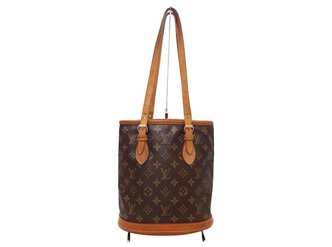 Louis Vuitton Bucket Brown Cloth  ref.410790