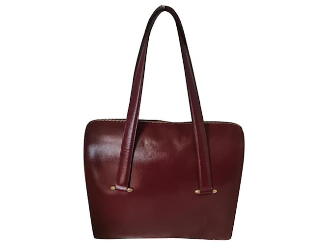 Cartier Handbags Dark red Leather  ref.410880