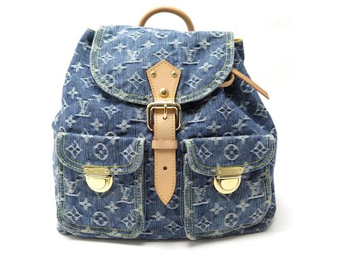 Louis Vuitton Blue Backpacks