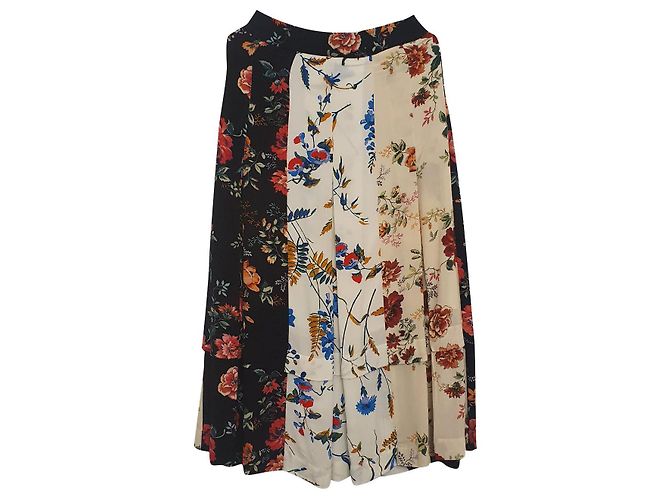 Saia floral Maje em viscose Multicor