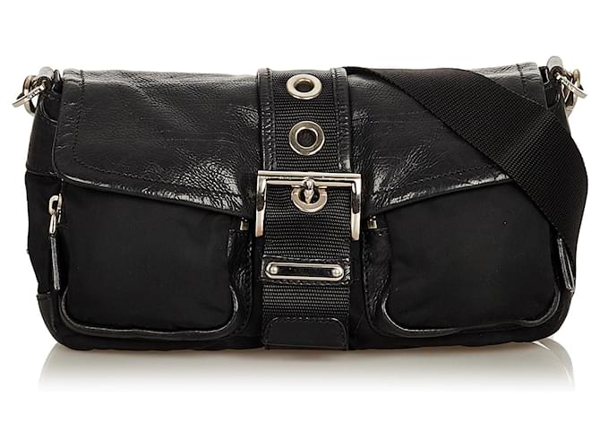 Black Tessuto Shoulder Bag