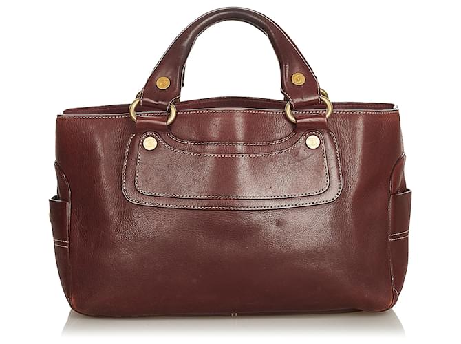 Céline Celine Brown Boogie Leather Handbag Dark brown Pony-style calfskin  ref.411500