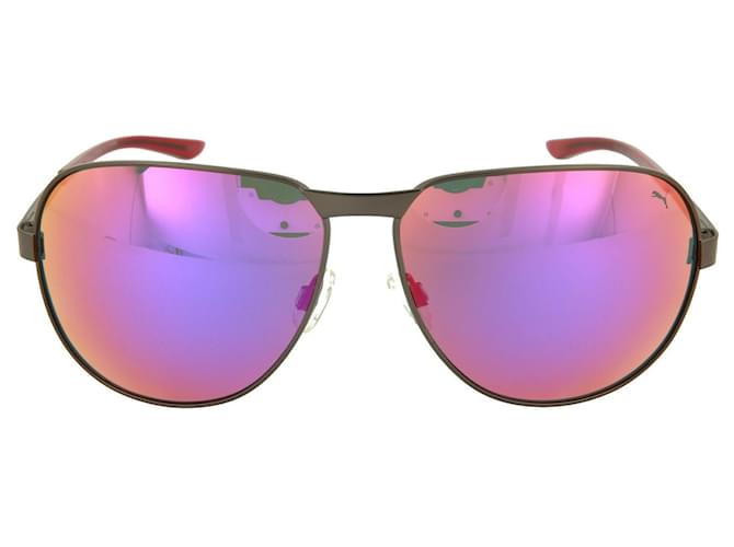 Puma Aviator Sunglasses Silvery Metallic  ref.411950