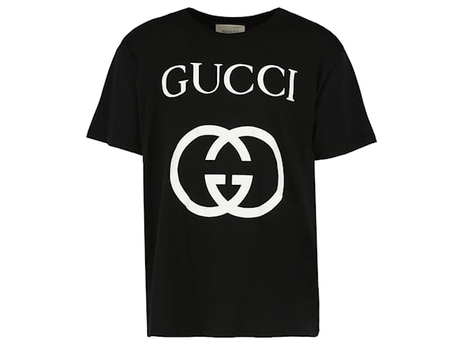 T-shirt con logo Gucci Multicolore Cotone  ref.412042