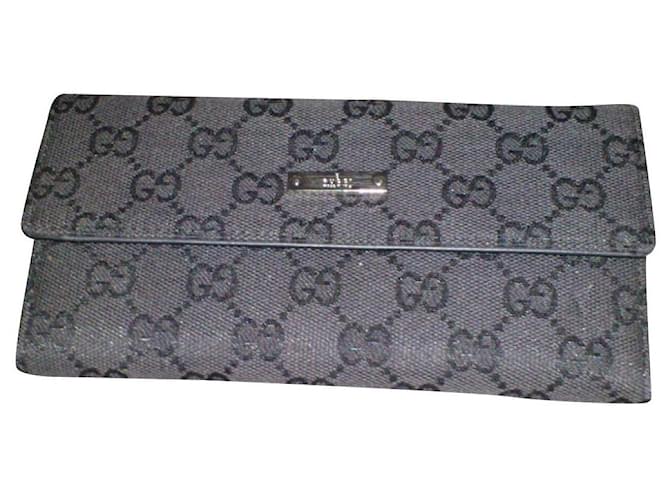 Givenchy Brieftasche Grau Leder  ref.412290