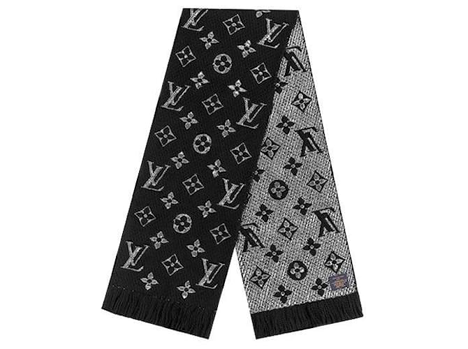 Louis Vuitton LV Logomania scarf new Black Wool  ref.412328