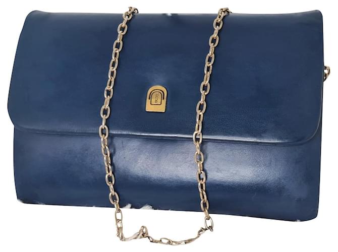 Gucci Handtaschen Blau Leder  ref.412359