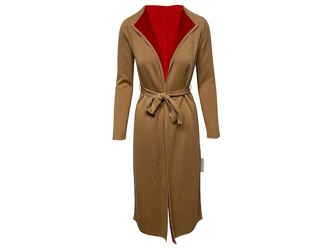 Gabriela Hearst Nancy Wrap Reversible Jacket in  Brown Wool  ref.412450