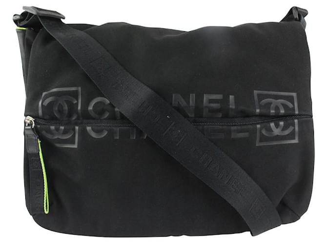 Chanel Black Sports Logo CC Messenger bag  ref.412470