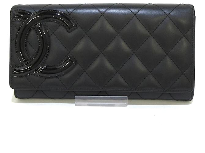 Chanel Cambon Black Leather  ref.412680