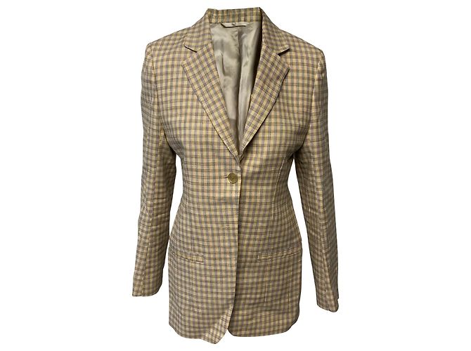 Autre Marque Acne Studios Gingham Blazer em Algodão Multicolor Multicor