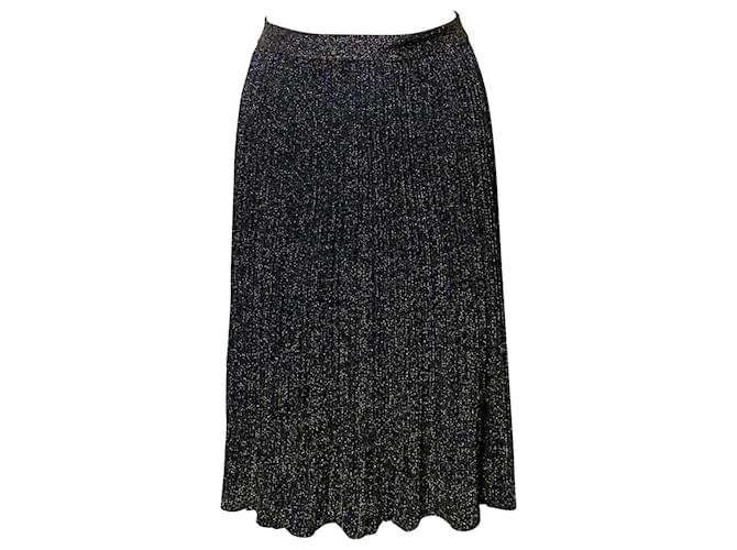Missoni Knitted Metallic Skirt in Black Polyester  ref.412960