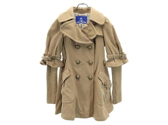[Used] Burberry Blue Label 2WAY Pea Coat 38 Ladies Beige Wool  ref.413016
