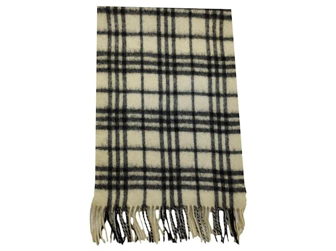 Genuine Burberry scarf 100% LAMBSWOOL vintage nova check Beige colour