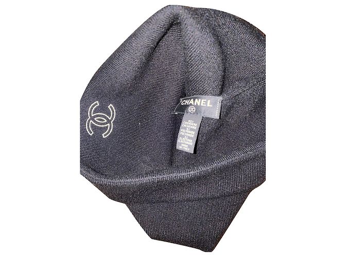 Chanel Black Cashmere Hat