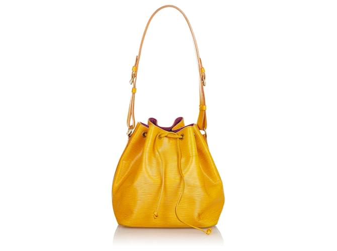 Louis Vuitton Yellow Epi Petit Noe Leather  ref.413136