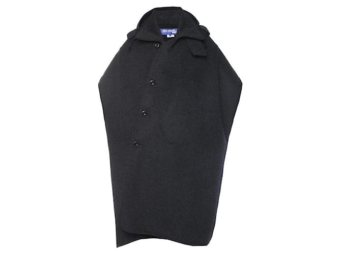 JUNYA WATANABE Hooded new navy cape for Comme des Garçons TS Mixte NAVY BLUE Wool  ref.413615