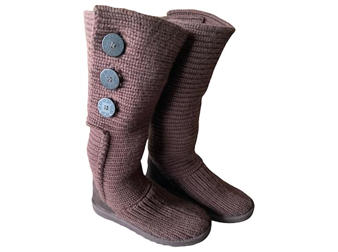 Ugg Boots Brown Wool  ref.413724