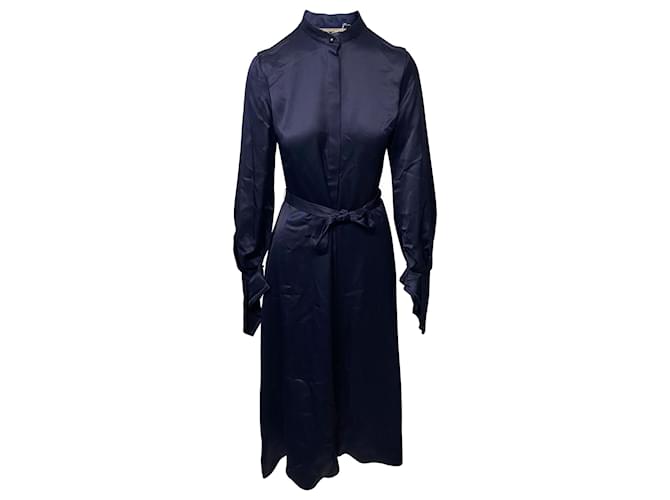 Roland Mouret Alleyne Dress in Blue Viscose Cellulose fibre  ref.413838
