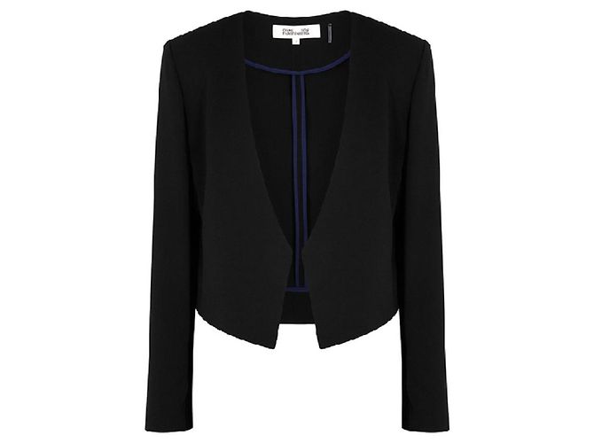 Giacca corta nera Diane Von Furstenberg Nero