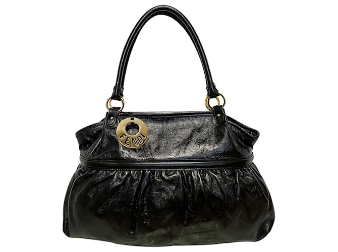 Fendi Black Chef Leather Tote Bag Pony-style calfskin  ref.414011
