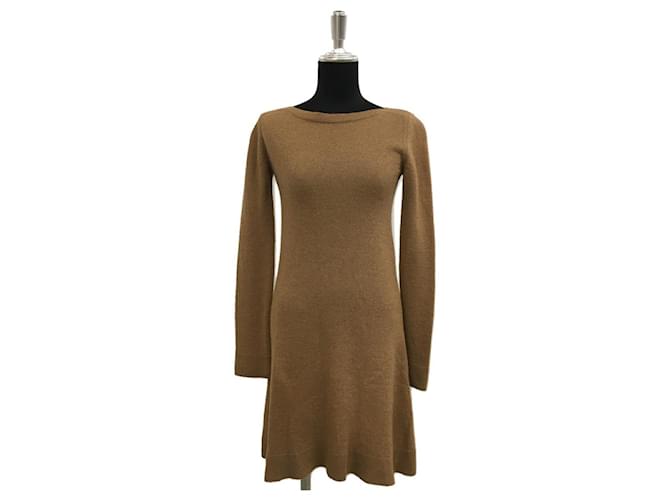 [Used] Balenciaga Camel Knit Dress Ladies SIZE 36 Brown Wool  ref.414020