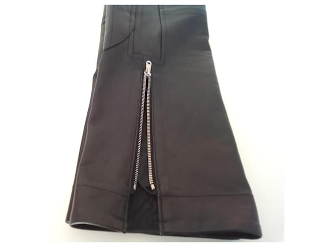 Chloé Black lambskin pants in excellent condition  ref.414070