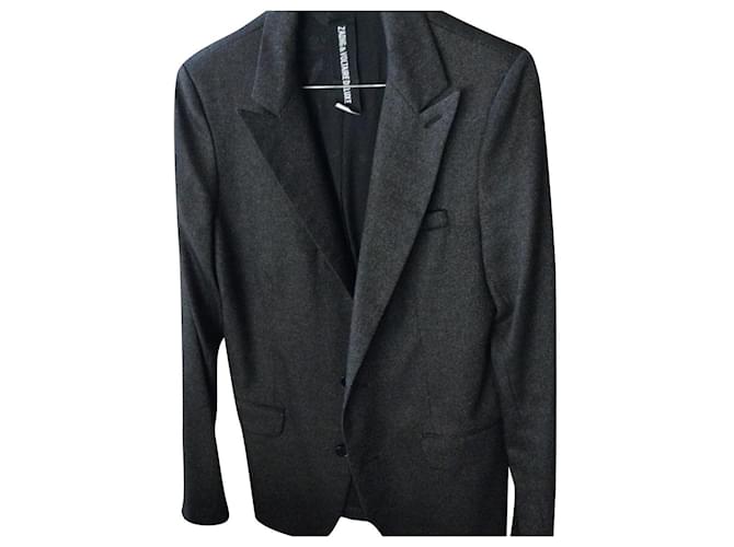 Zadig & Voltaire Jackets Black Wool  ref.414088