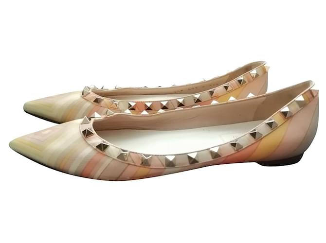 Valentino Garavani Ballerine Multicolore Pelle ref.414103 Joli