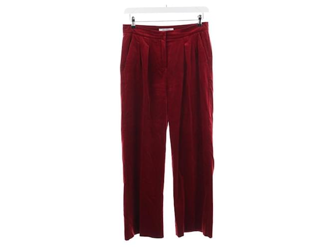 Max Mara Pants, leggings Dark red Cotton  ref.414106