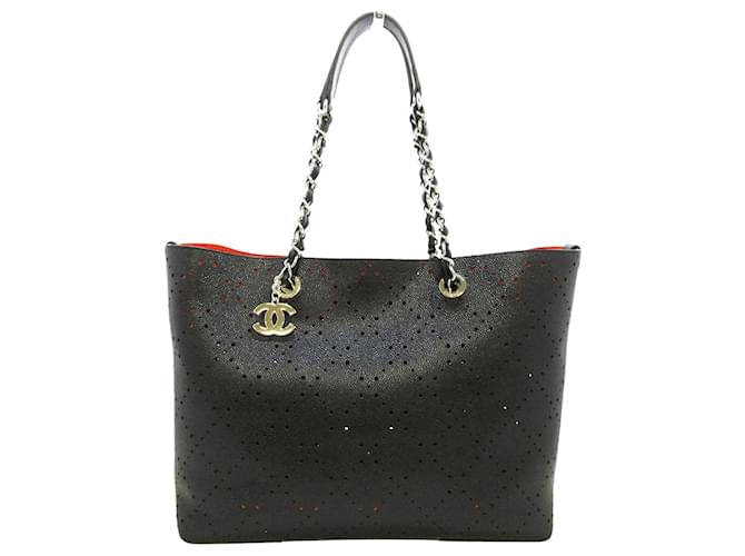 Chanel tote bag Black Pony-style calfskin  ref.414225