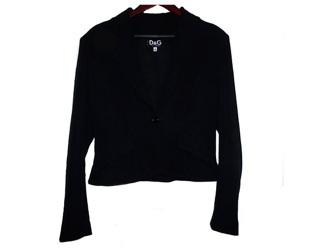 Dolce & Gabbana DOLCE UND GABBANA EINKNOPFJACKE Schwarz
