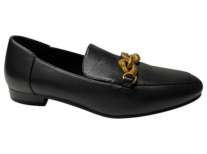 Tory Burch Jessa Loafers in Black Leather  ref.414395
