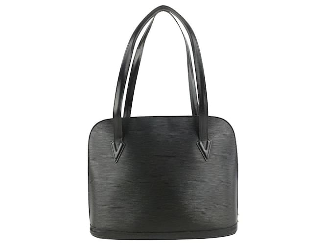 Louis Vuitton Black Epi Leather Noir Lussac Zip Shoulder Bag ref.414478 -  Joli Closet
